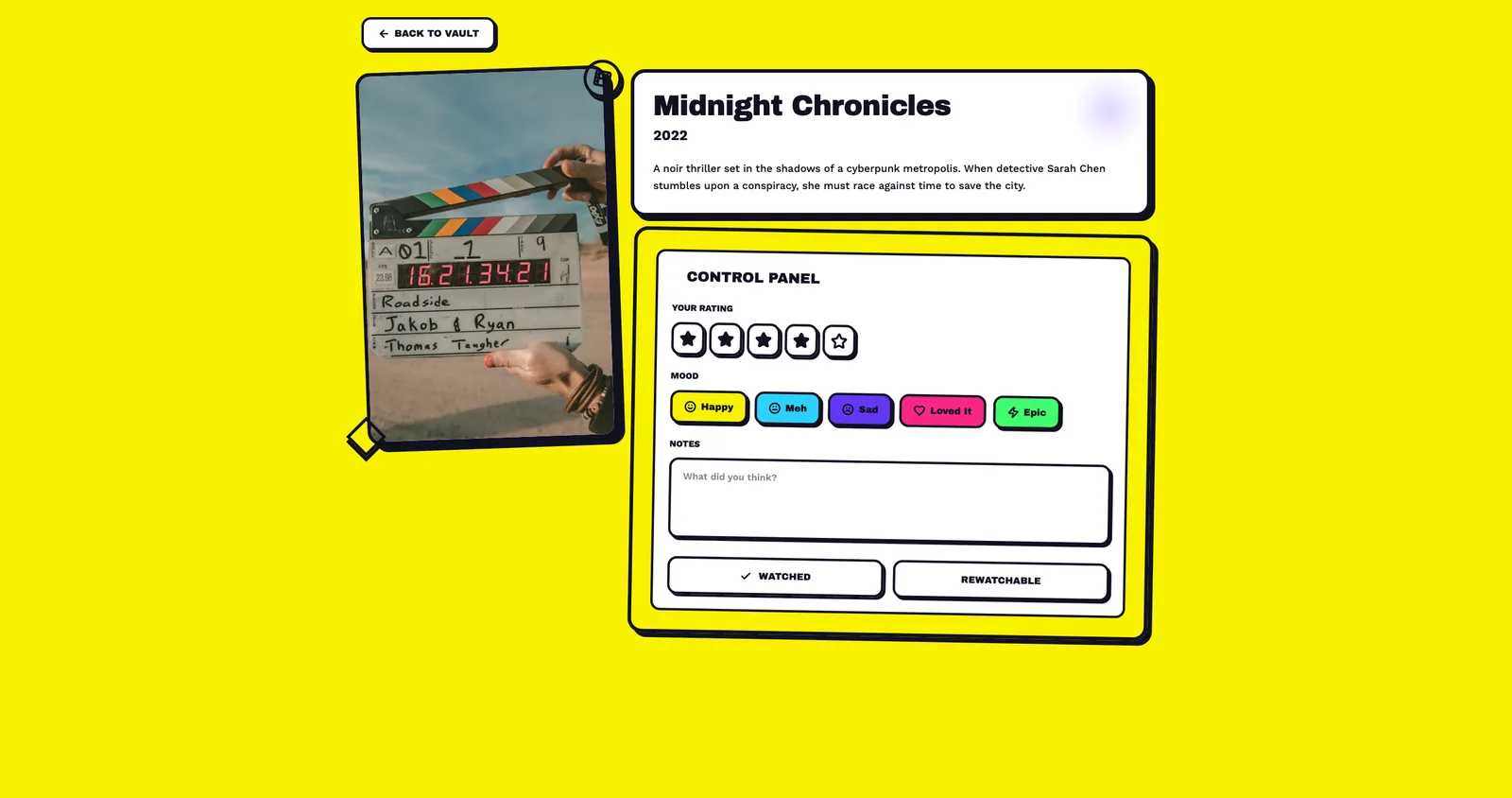 Movie detail design